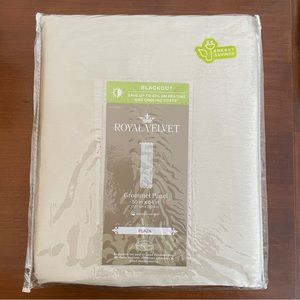 NEW Pale Gold Blackout Curtain Grimmet Panel 50 x 84 inches  energy saving